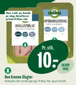 Min Købmand Rullepølse eller Hamburgerryg tilbud