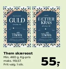 SuperBrugsen Them skæreost tilbud