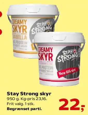 Kvickly Stay Strong skyr tilbud