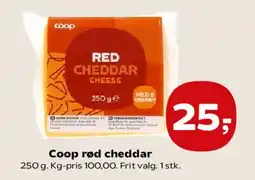 Kvickly Coop red cheddar tilbud