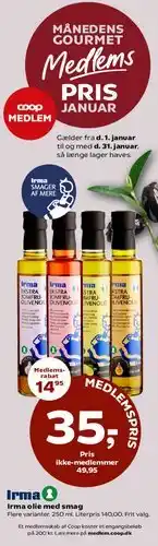 Kvickly Irma olie med smag tilbud