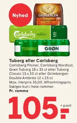 SPAR Tuborg eller Carlsberg (ramme) tilbud