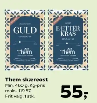 Kvickly Them skæreost tilbud