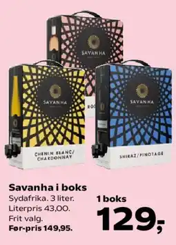 Kvickly Savanna i boks tilbud