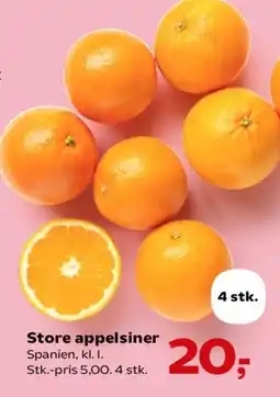 Kvickly Store appelsiner tilbud