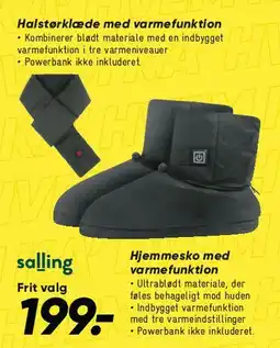 Bilka Halstørklæde med varmefunktion / Hjemmesko med varmefunktion tilbud