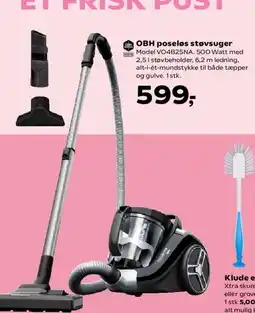 Kvickly OBH poseløs støvsuger tilbud