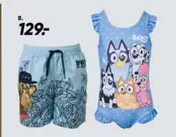 Bilka Børne badetøj (print) - badedragt/shorts tilbud