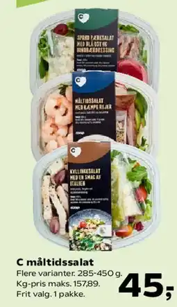 Kvickly C måltidssalat tilbud