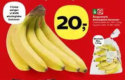 Kvickly Ånglamark økologiske bananer tilbud