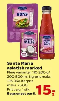 Kvickly Santa Maria asiatisk marked tilbud