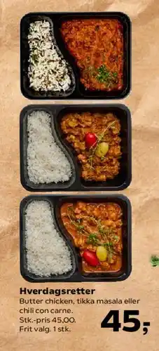 Kvickly Hverdagsretter tilbud