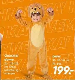 Bilka Løve-kostume tilbud