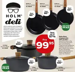 Kvickly Holm Bum stegepander eller gryder tilbud