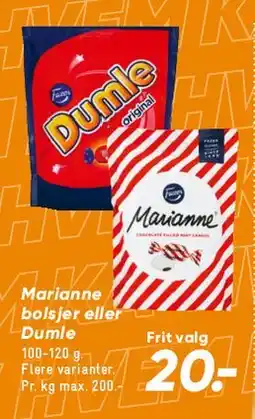 Bilka Dumle / Marianne bolsjer tilbud