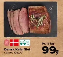 Kvickly Dansk Kalv filet tilbud