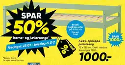 Bilka Spiloppe børne-/juniorseng tilbud