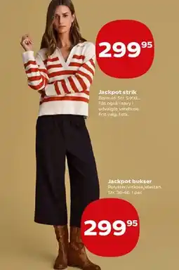 Kvickly Jackpot strik og bukser tilbud