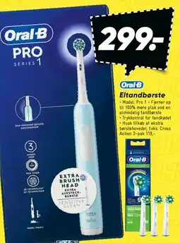 Bilka Oral‑B Pro eltandbørste tilbud