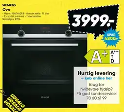 Bilka Siemens Ovn tilbud