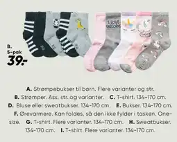 Bilka Sokker - assorterede 5-pak (B) tilbud