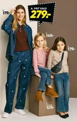 Bilka A. Frit valg (denim skjorte eller bukser) tilbud