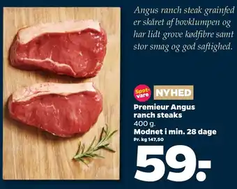 Netto Premieur Angus Ranch Steaks 400 g tilbud