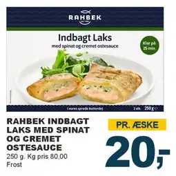 Let-Køb Rahbek indbagt laks med spinat og cremet ostesauce tilbud
