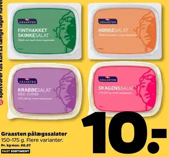 Netto Graasten Pålægssalater 150-175 g tilbud