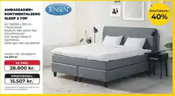 Erling - Christensen Ambassadør+ kontinentalseng sleep 3 top tilbud