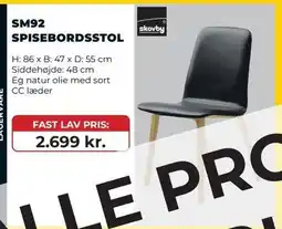 Erling - Christensen SM92 Spisebordsstol tilbud