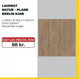 Erling - Christensen Laminat Natur - plank berlin k468 tilbud