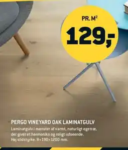 Johannes Fog Pergo Vineyard oak laminatgulv tilbud