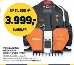 Johannes Fog Worx Landroid vision M600 robotplæneklipper tilbud