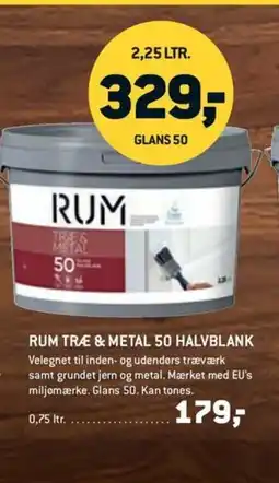Johannes Fog Rum Træ & metal 50 halvblank tilbud