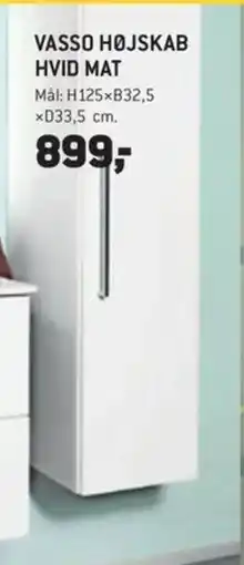 Johannes Fog Vasso højskab hvid mat tilbud