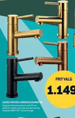Johannes Fog Adora Imperia håndvaskarmatur tilbud