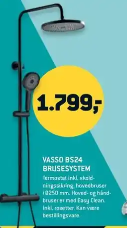 Johannes Fog Vasso BS24 brusesystem tilbud