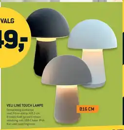 Johannes Fog Veli Line touch lampe tilbud