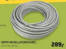 Johannes Fog Gripo installationskabel tilbud