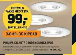 Johannes Fog Philips Cilantro indbygningsspot tilbud