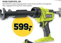 Johannes Fog Ryobi Fugepistol 18v tilbud
