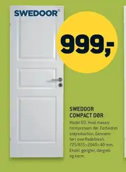 Johannes Fog Swedoor compact dør tilbud