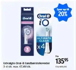 Matas Udvalgte Oral-B tandbørstehoveder tilbud