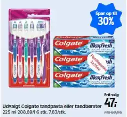 Matas Udvalgt Colgate tandpasta eller tandbørster tilbud