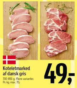 Føtex Koteletmarked af dansk gris tilbud