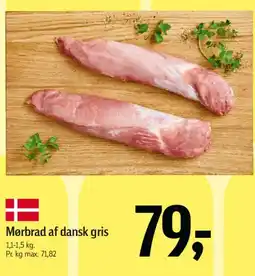 Føtex Mørbrad af dansk gris tilbud