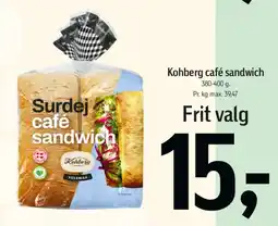 Føtex Surdej café sandwich tilbud