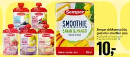 Føtex Semper Smoothie (Banan & Mango) tilbud