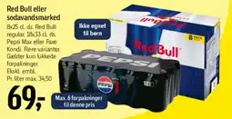 Føtex Red Bull eller sodavandsmarker (pakninger) tilbud